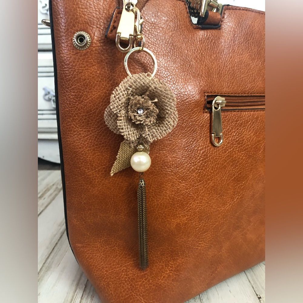 Hand made by The black sheep purse charm